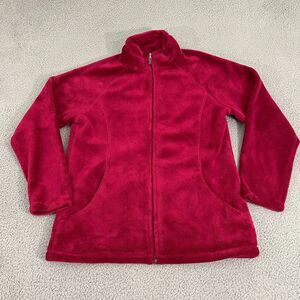 White Sierra Fleece Jacket Women 1X Pink Full Zip